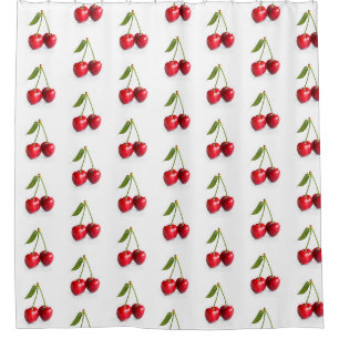 Sweet cherry shower curtain