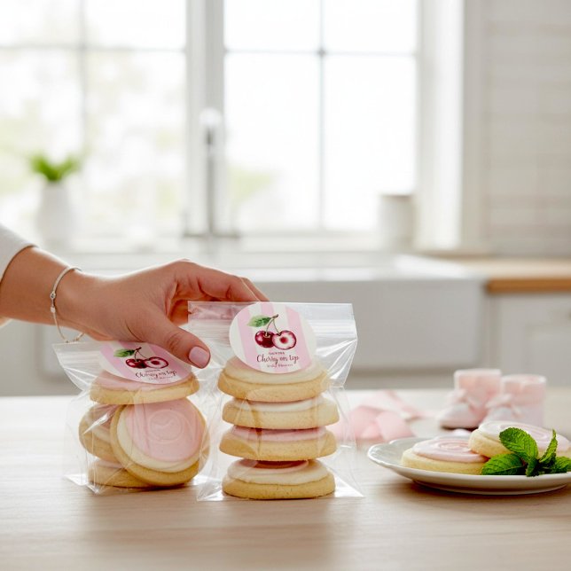 Sweet Cherry Watercolor Baby Shower Sticker (Creator Uploaded)