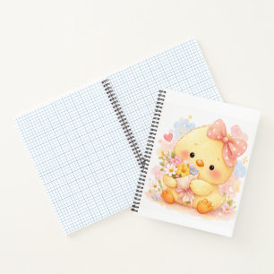 Sweet Chick Bouquet Spiral Notebook