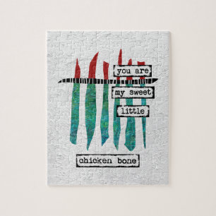 Sweet Chicken Bone Jigsaw Puzzle - Modern Abstract