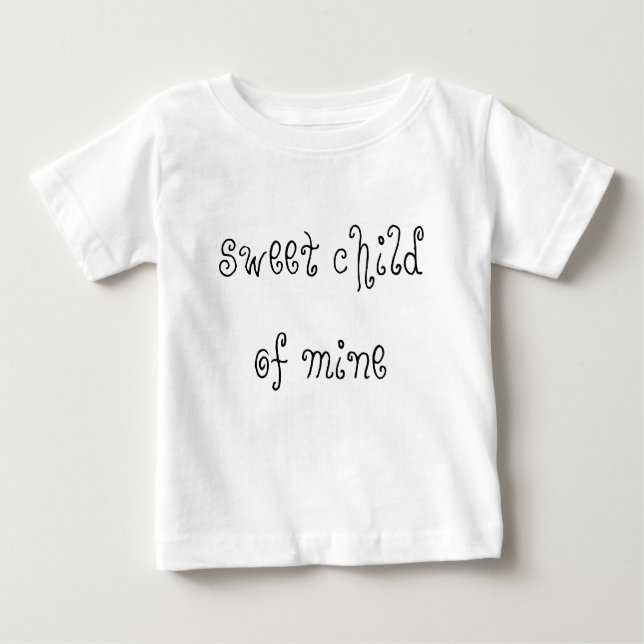 sweet child of mine baby tee (Front)