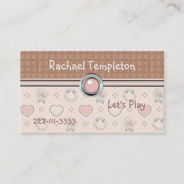 Sweet Children's Calling Card (Front)