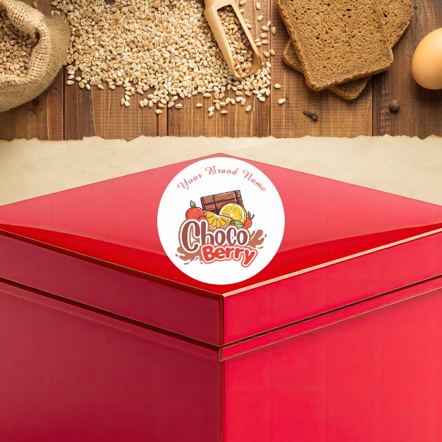 Sweet Choco berry Bakery Shop Logo Sticker (Creator Uploaded)