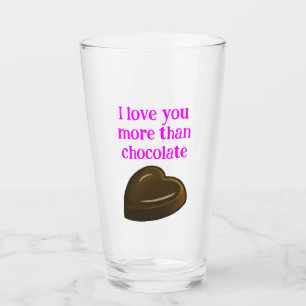 Sweet Chocolate Heart Glass