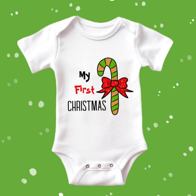 Sweet Christmas candy Baby Bodysuit (Creator Uploaded)