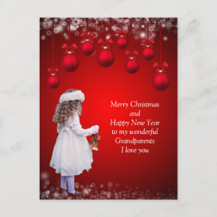 Sweet Christmas card for grandparents