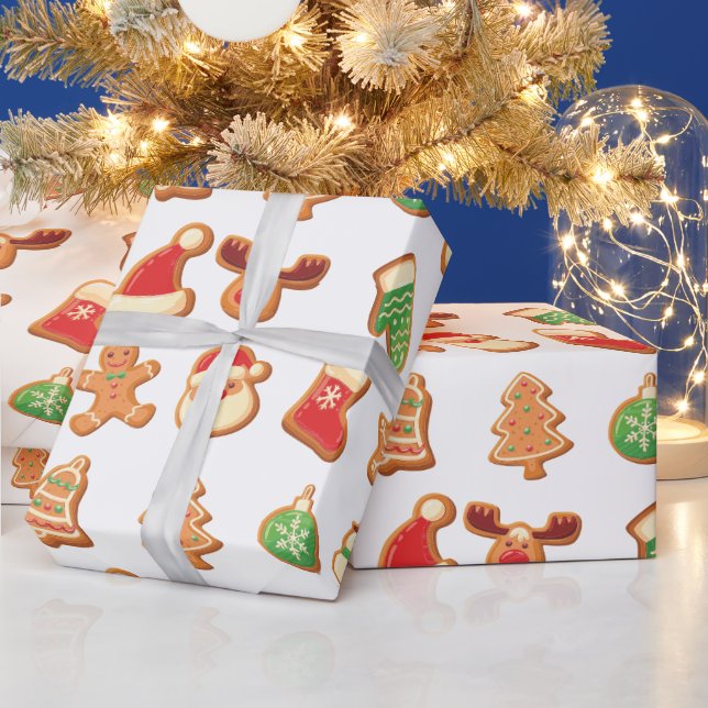 Sweet Christmas Cookies Wrapping Paper (Holidays)