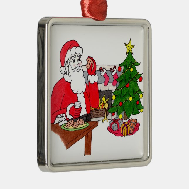 Sweet Christmas Metal Ornament (Right)