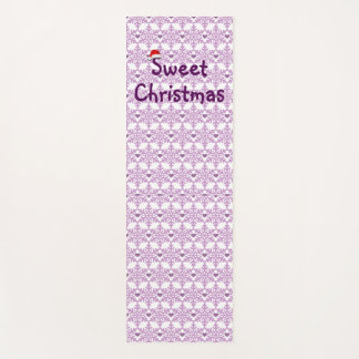 Sweet Christmas Snowflake Heart Pattern Yoga Mat