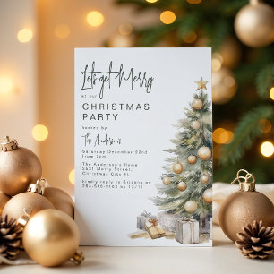 Sweet Christmas Tree   Christmas Party Invitation