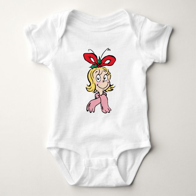 Sweet Cindy Lou Who Portrait Baby Bodysuit (Front)