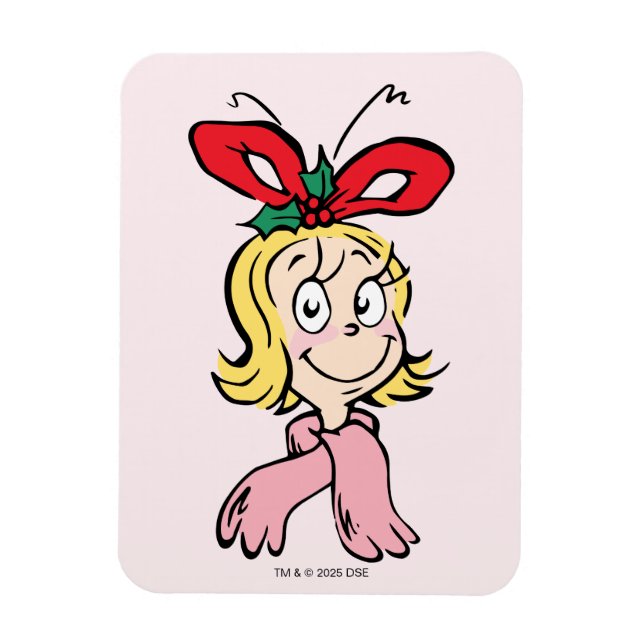 Sweet Cindy Lou Who Portrait Magnet (Vertical)