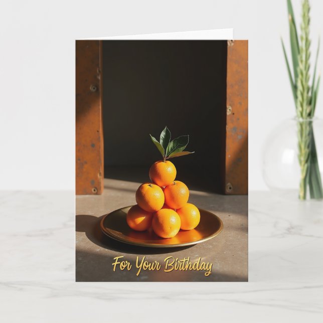 Sweet Citrus Birthday Card (Front)