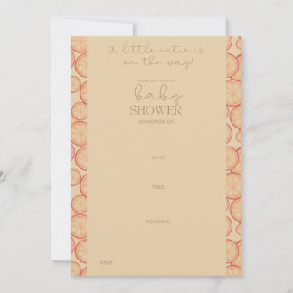 Sweet Citrus Bliss: A Fresh New Beginning Invitation