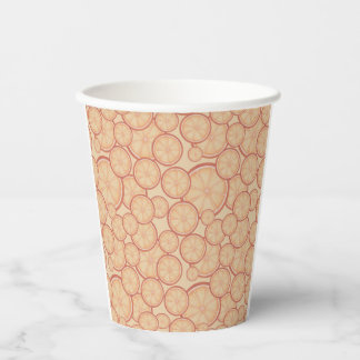 Sweet Citrus Bliss: A Fresh New Beginning Paper Cups