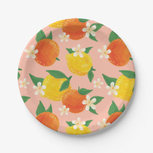 Sweet Citrus Paper Plate