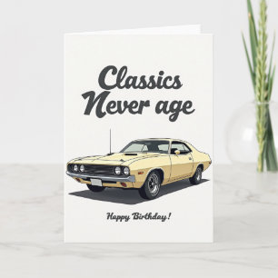 Sweet Classic Car Card