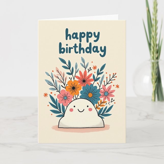 Sweet Cloud Birthday Card (Front)
