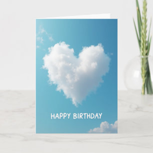 Sweet Cloud Heart Birthday Card
