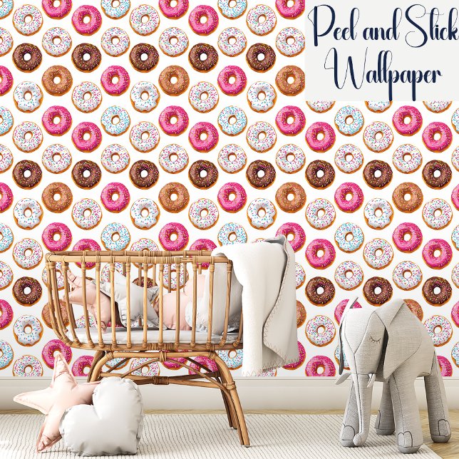 Sweet Coloful Sprinkled Doughnuts Pattern Wallpaper (Creator Uploaded)