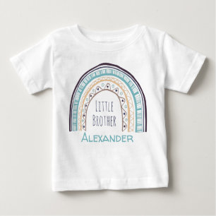 Sweet colorful rainbow little brother baby T-Shirt