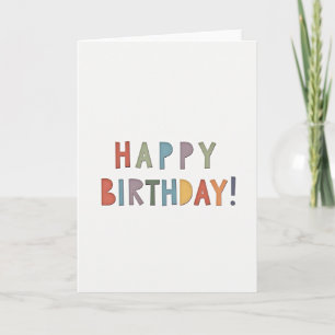 Sweet Colourful Birthday Card