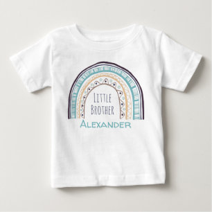 Sweet colourful rainbow little brother baby T-Shirt