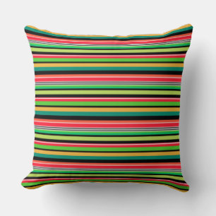 Sweet colourful stripes  cushion