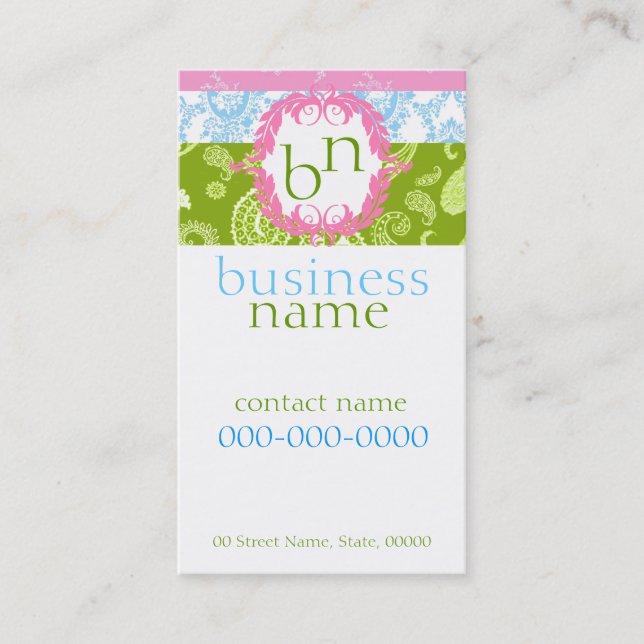 Sweet Colours Business Card (Front)