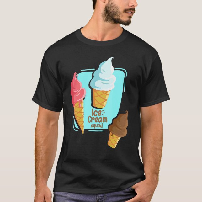 Sweet Cone Ice Cream Squad  For Summer  Quotes T-Shirt (Front)