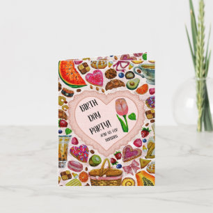 Sweet Confections Cute Pastry Card