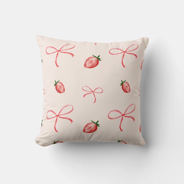 Sweet Coquette Pattern Feminine Design Cushion (Front)