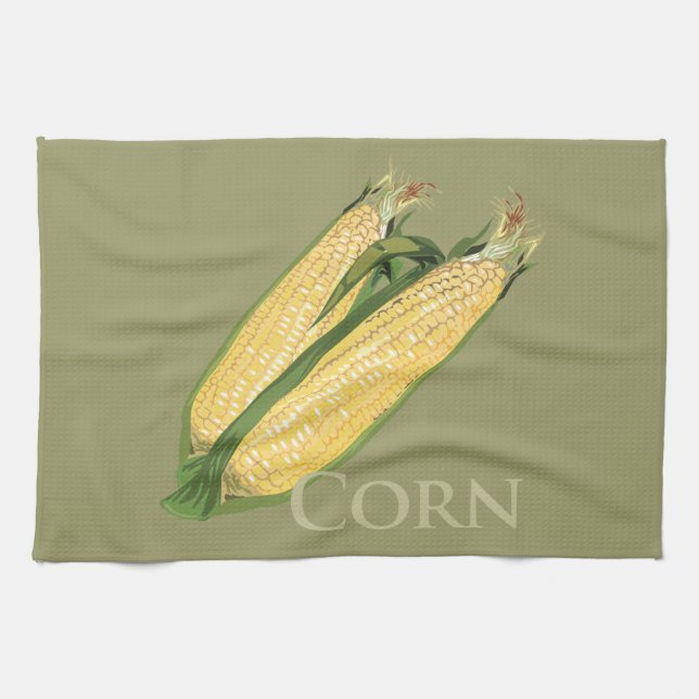 Sweet Corn Tea Towel (Horizontal)