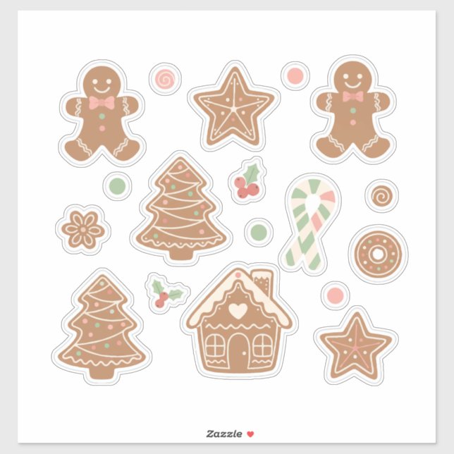 Sweet & Cosy Gingerbread Cookies Pattern: Aestheti (Sheet)