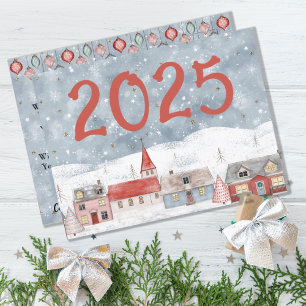 Sweet Country Houses 2025 New Years Holiday Card