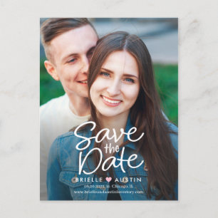 Sweet Couple EDITABLE COLOR Save The Date Postcard