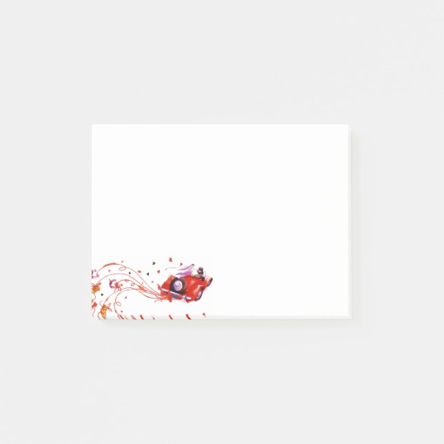 Sweet Couple Wedding Just Married Watercolor  Post-it Notes (Front)
