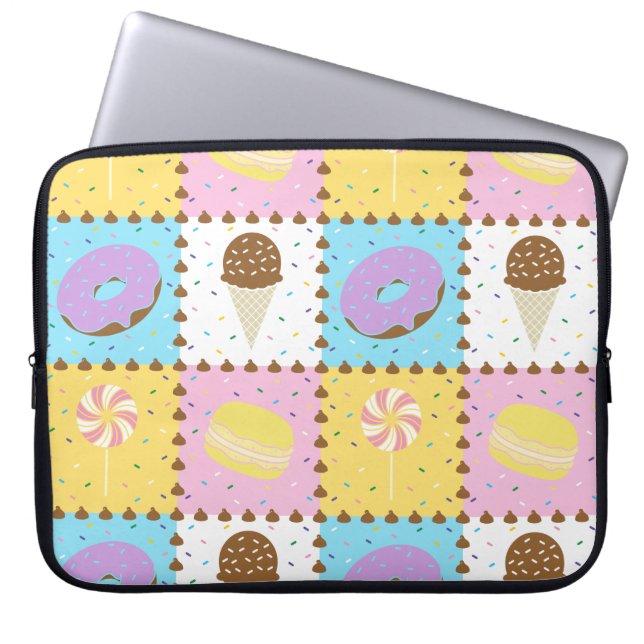 Sweet Cravings Laptop Sleeve (Front)
