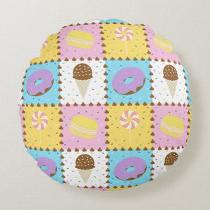 Sweet Cravings Round Pillow