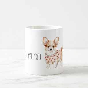 Sweet Cream Dog Love You Coffee Mug