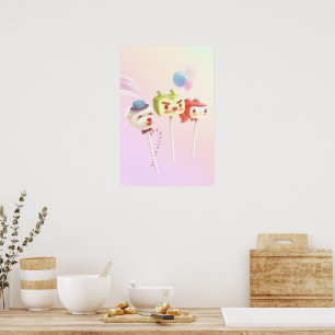 Sweet Crew: Character Cake Pops on a Stick Poster