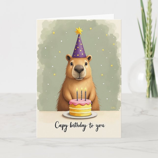 Sweet Critter Birthday Card (Front)