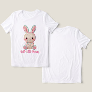 Sweet Crochet Bunny Tri-Blend Shirt