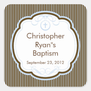 Sweet Cross In Frame Baptism Favour Seal