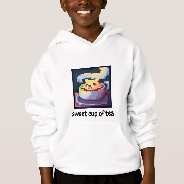 sweet cup of tea, pixelart, Pixel Art, shirt (Front)