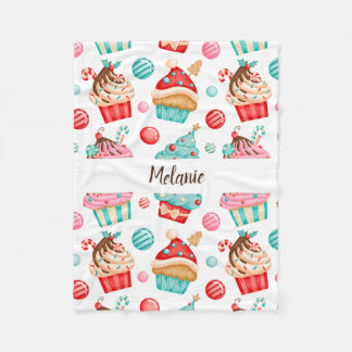 Sweet Cupcake Fleece Blanket