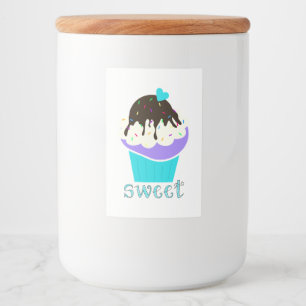 Sweet Cupcake Food Label