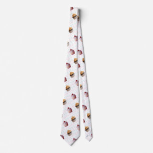 Sweet Cupcake Tie, Polka dots Tie