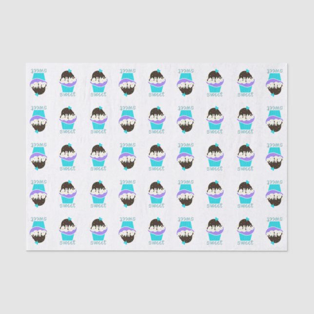 Sweet Cupcake Tissue Paper (Front)
