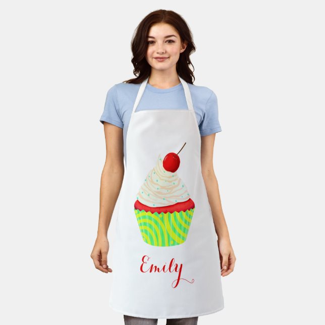 Sweet Cupcake With Your Name Apron (Worn)